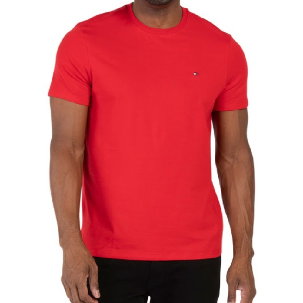 NWT Men’s TOMMY HILFIGER Crew Neck Stretch Short Sleeve Top Medium $39.50